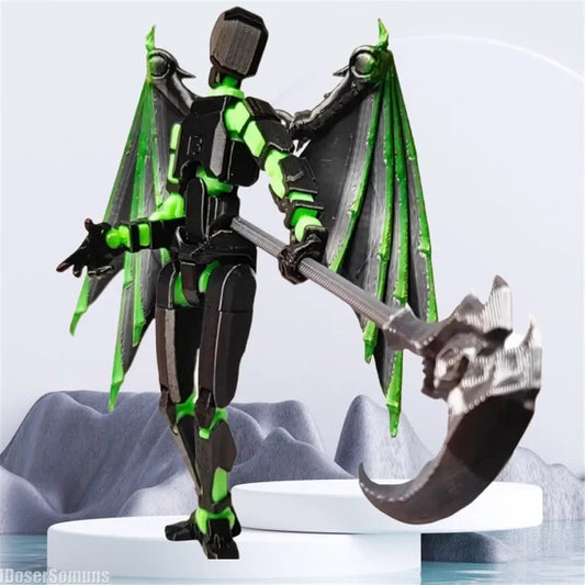 3D Printed Transformable Robot Action Figure - Angel & Demon Soldier Toys