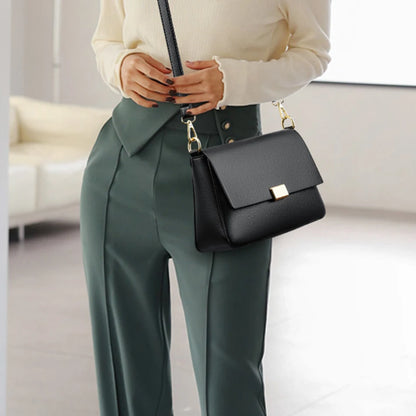 High-Quality Solid Color Purses | Luxury PU Leather Shoulder & Crossbody Bags for Women