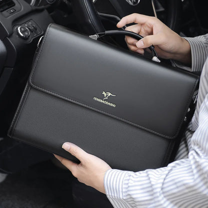 Leather Luxury Briefcases for Men | Designer Business Tote & Crossbody Bag