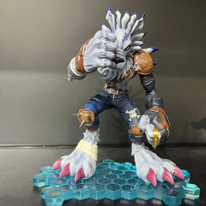 Digimon Garurumon Anime Figure PVC Model Statue Collectible