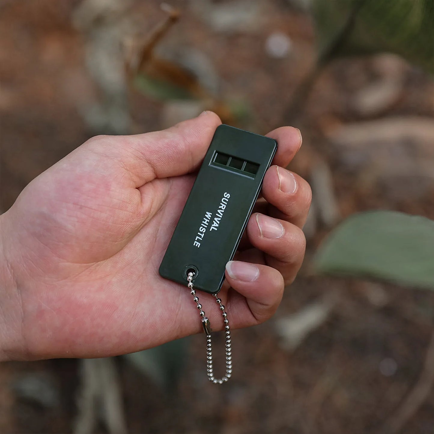 Portable Emergency Whistle 3-Frequency Survival Whistles with Keychain