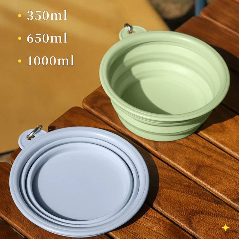 Portable Folding Silicone Pet Bowl