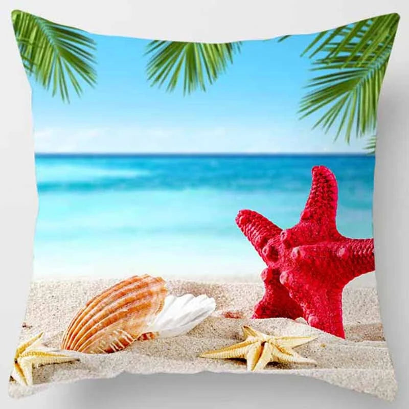 45x45cm Beach Landscape Pillow Case