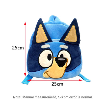 Bingo & Bluey Plush Backpack | Family Cosplay Kindergarten Cartoon School Bag