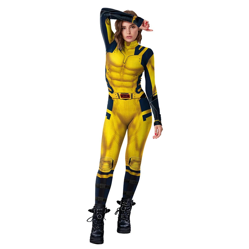 Superhero Wolverine Deadpool Cosplay Jumpsuit | Unisex