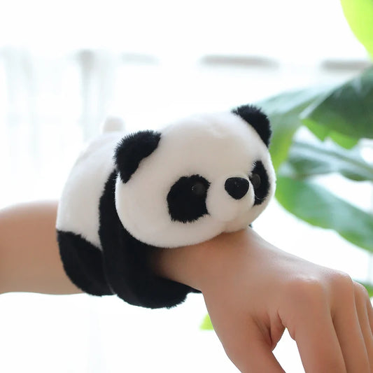 Animal Slap Wristband – Panda Plush Bracelet for Kids