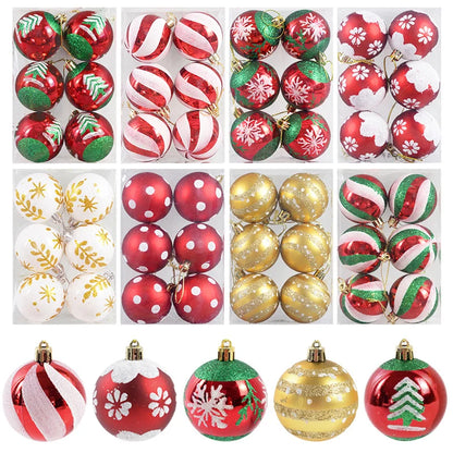 Christmas Ball Ornaments - Xmas Tree Hanging Pendants