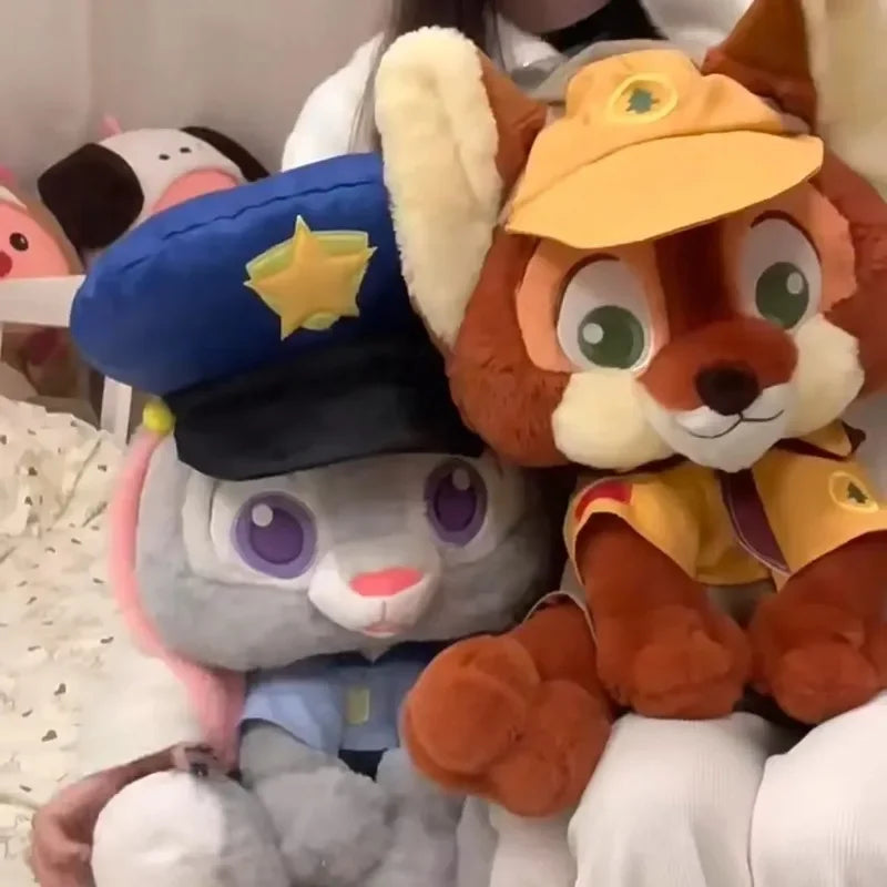 Disney Zootopia Plush Toy – Fox & Rabbit Character Dolls (Nick & Judy)