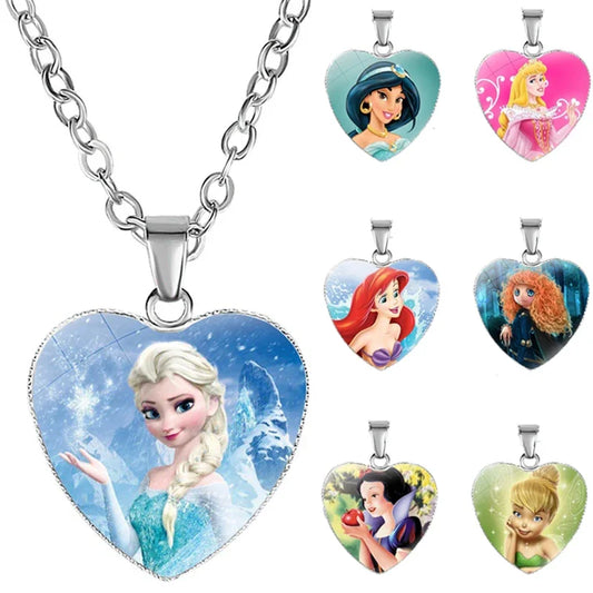 Disney Princess Cartoon Necklace