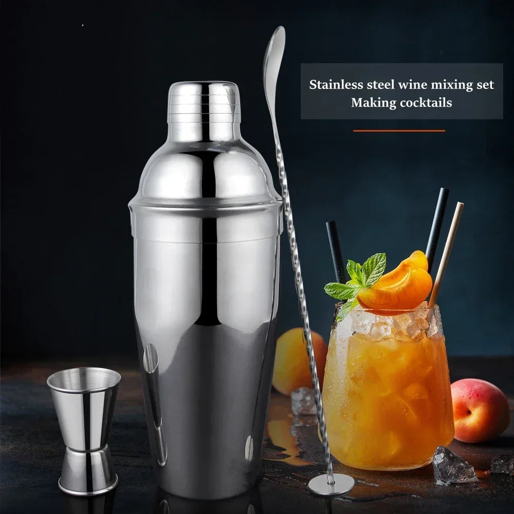 Stainless Steel Cocktail Shaker Set - Professional Bartender Tools