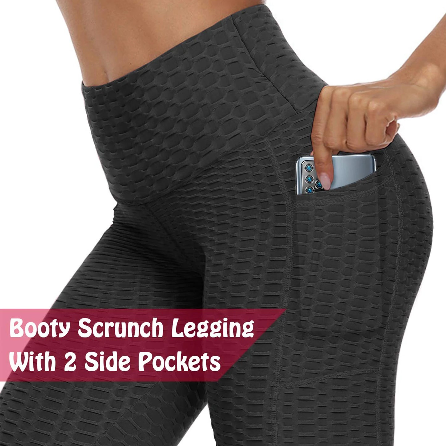 Scrunch Butt Leggings with Pockets - High Waist Workout & Yoga Pants