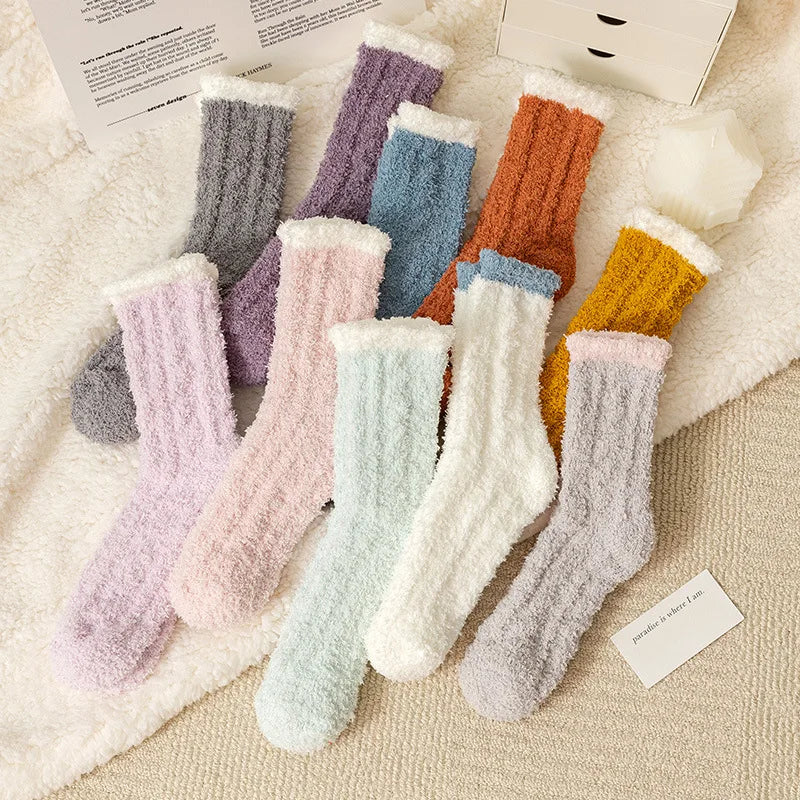 Women Fuzzy Socks (5pairs) Series 2