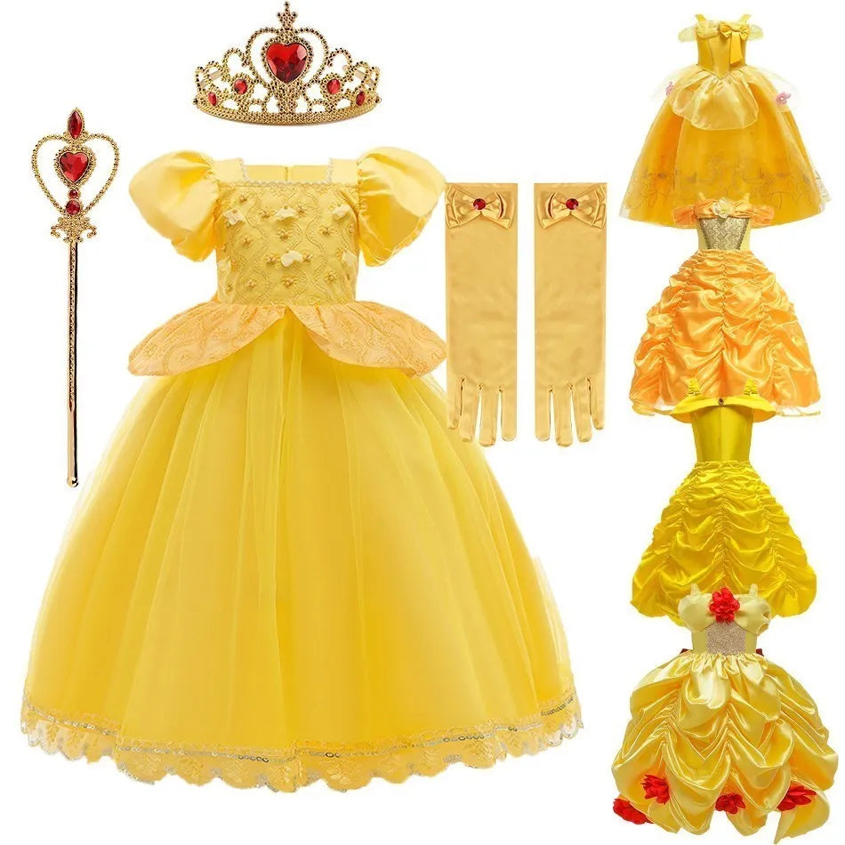 Beauty and the Beast Princess Dress for Girls