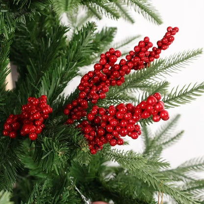 Christmas Artificial Red Berry Flowers Bouquet