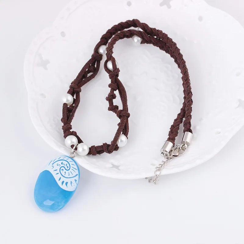 Disney Moana Necklace | Kawaii Ocean Legend Cosplay Accessory