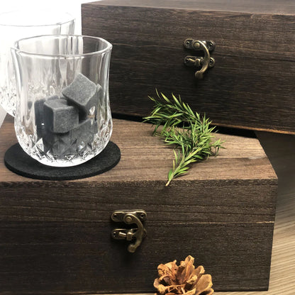 Whiskey Gift Set – Granite Chilling Stones for Men