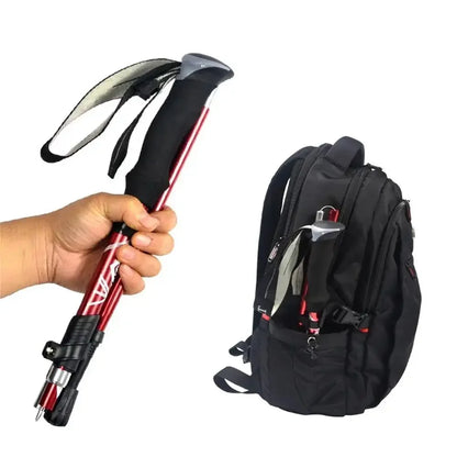 5-Section Outdoor Foldable Trekking Pole - Portable Hiking Stick