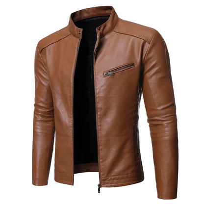 PU Casual Leather Jacket for Men