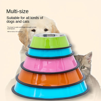 Durable Stainless Steel Pet Feeding & Drinking Bowls