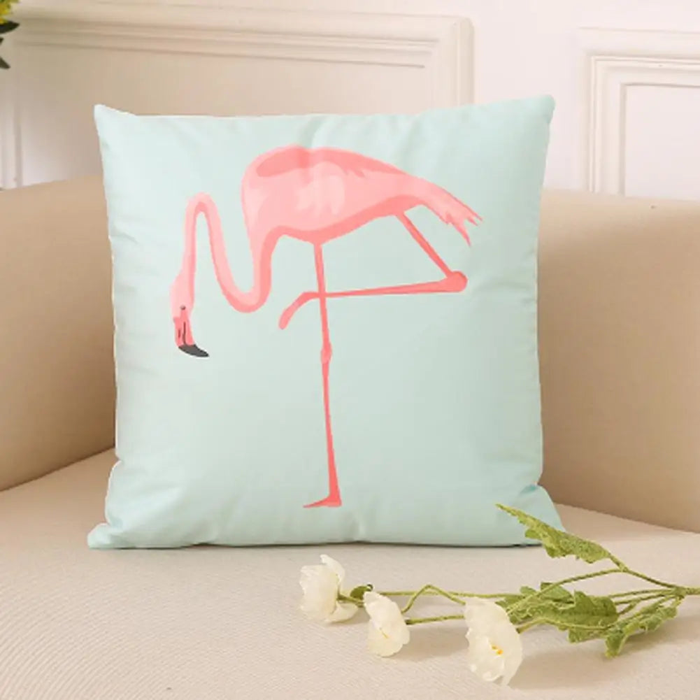 Flamingo Pillowcase – Home Sofa Chair Decor Cushion Covers