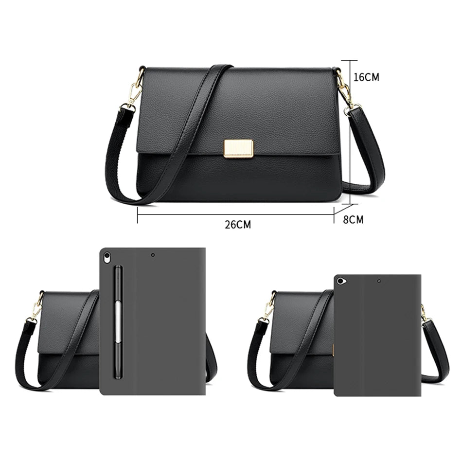 High-Quality Solid Color Purses | Luxury PU Leather Shoulder & Crossbody Bags for Women