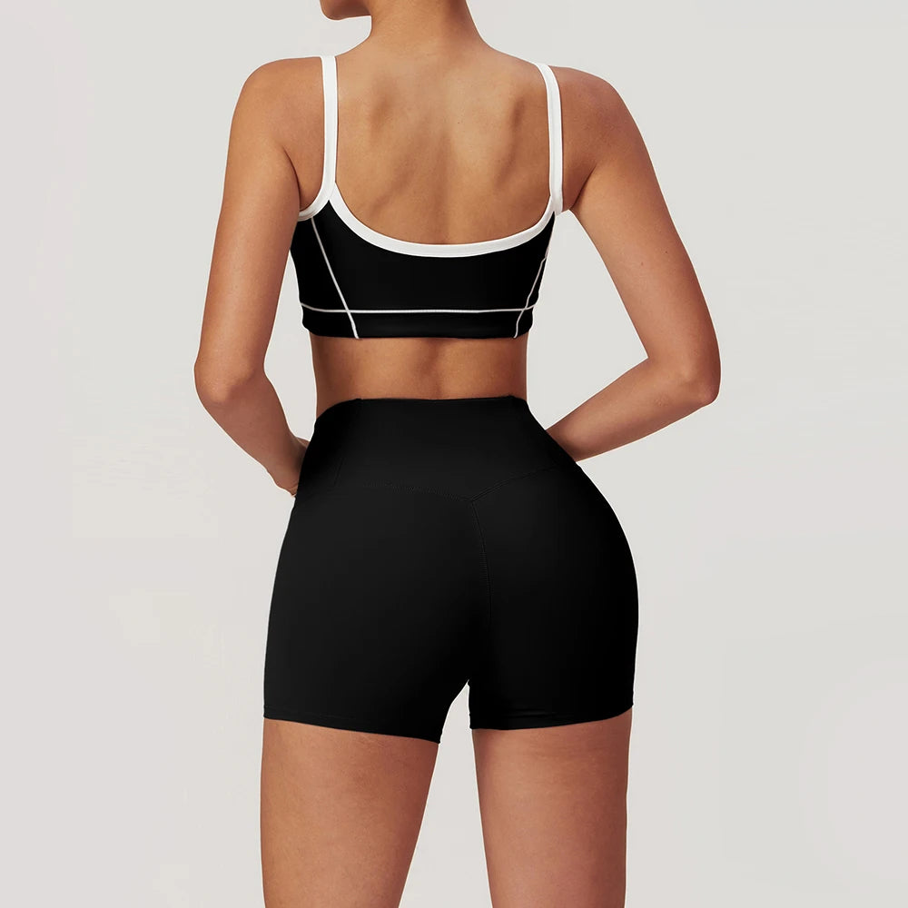 Yoga Set for Women – Sport Bra and High Waist Flare Leggings