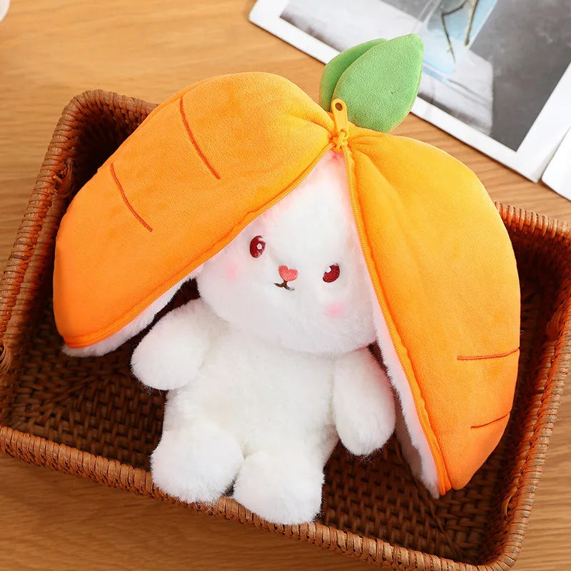 Cosplay Strawberry Carrot Rabbit Plush Toy