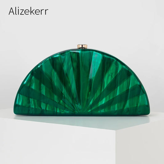 Elegant Fan-Shaped Clutch for Women | Chic Evening Bag