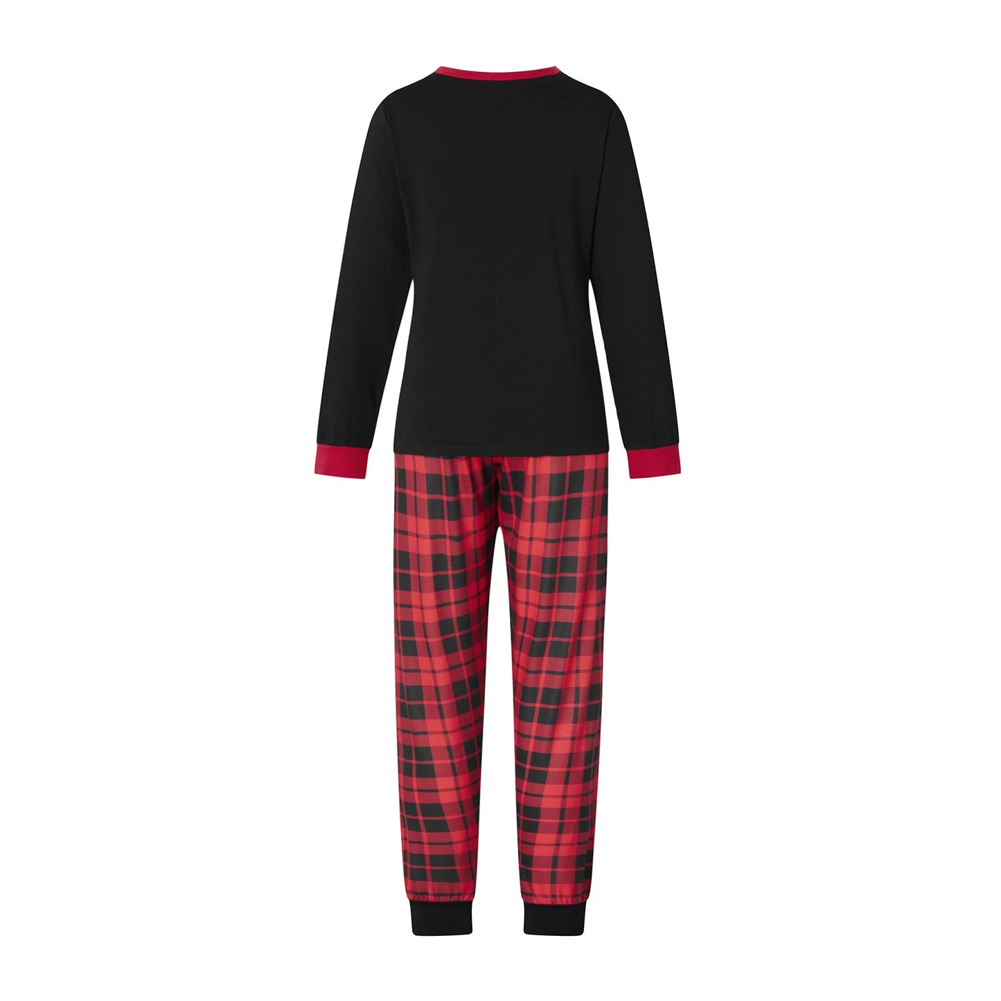 Family Matching Christmas Pajamas Set – Letter & Christmas Tree Print PJs