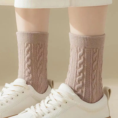 Women Fashion Vintage Cotton Long Sock