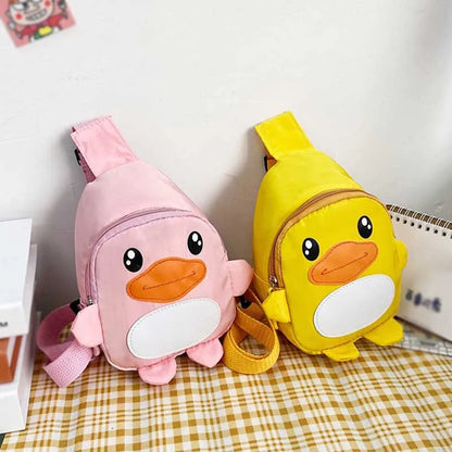 Cute Cartoon Duck Shoulder Bag for Kids | Waterproof Fashionable Bags (2-12 Years)