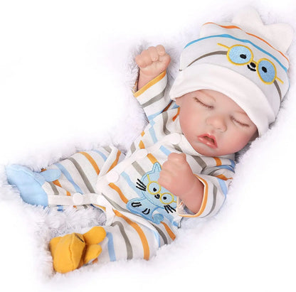 12-Inch Realistic Sleeping Reborn Baby Doll for Kids 3+