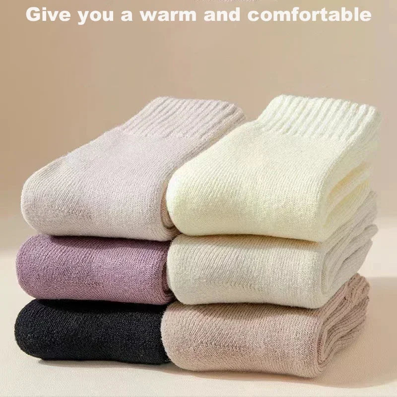 3 Pairs Women's Wool Winter Warm Snow Socks