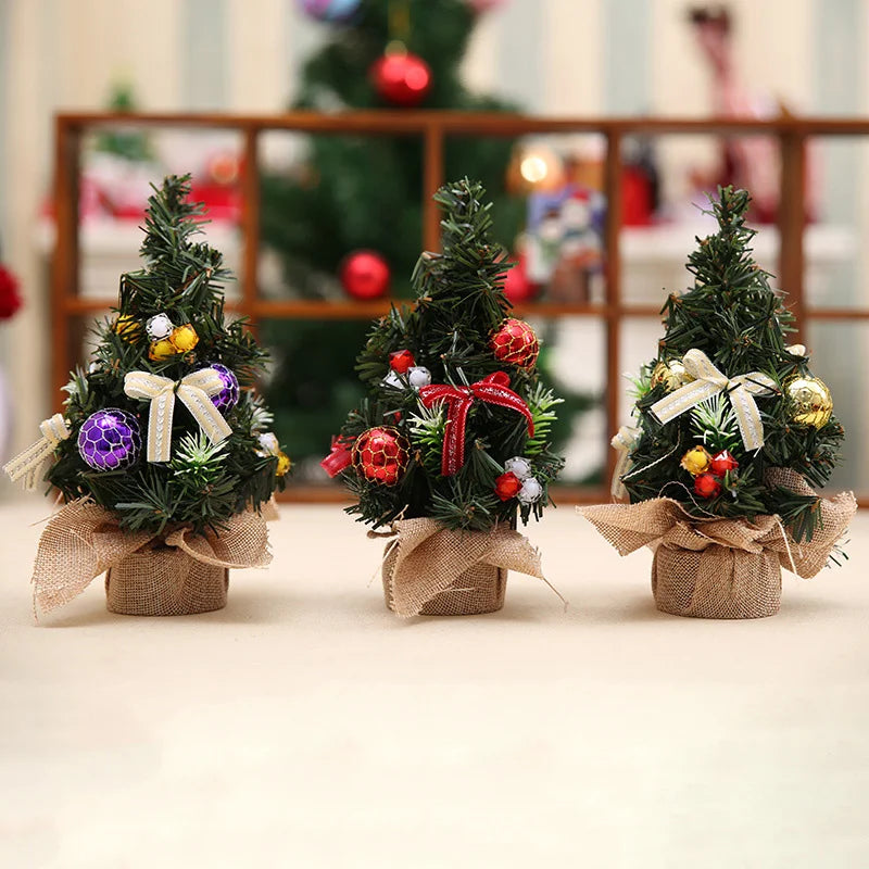 Small & Exquisite Green Christmas Tree Bow Decoration