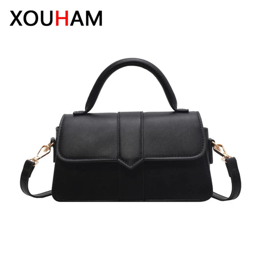 Vintage PU Leather Crossbody Shoulder Bag