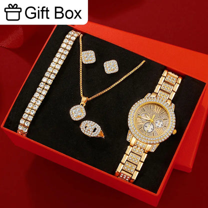 6-Piece Women's Gift Box Watch Set