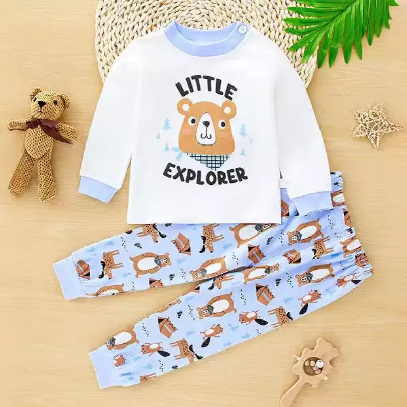 Cozy Cotton Pajamas for Kids | Cute Cartoon Design