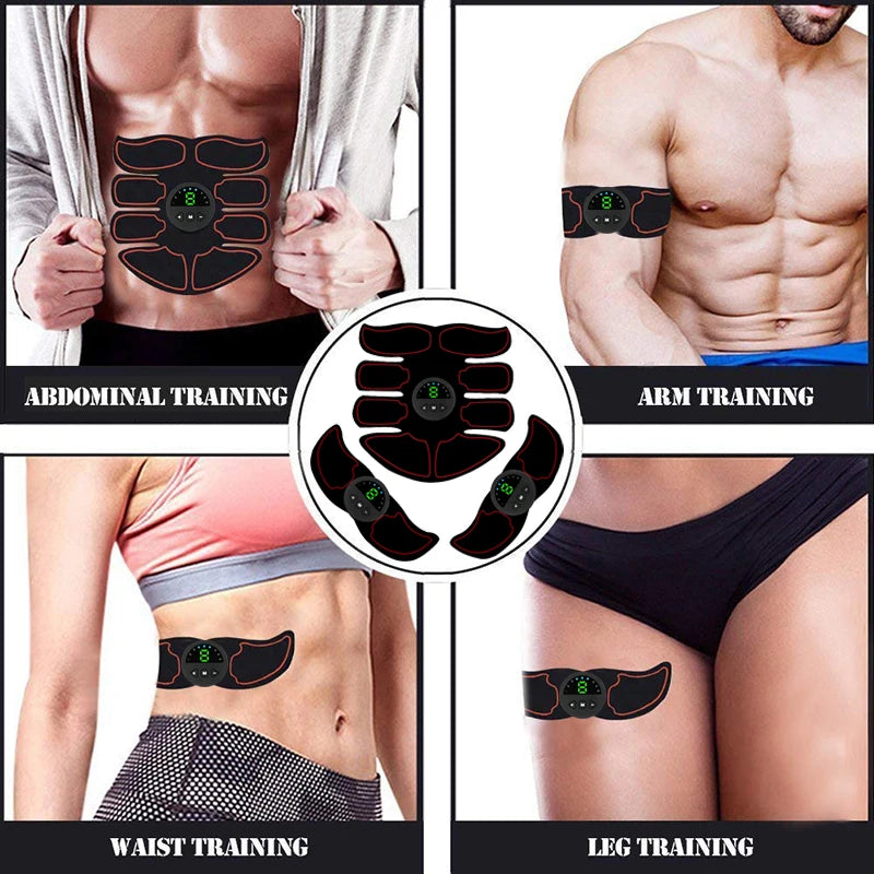 ABS Stimulator Muscle Toner EMS Abdominal Toning Belt – Full-Body Fitness Trainer for Men & Women