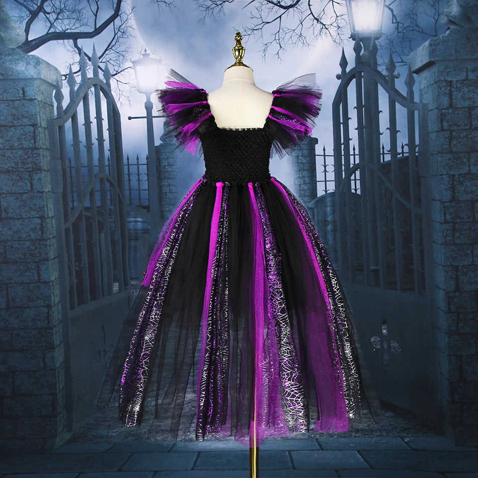 Disney Witch Costume for Girls | Purple Maleficent Deluxe Dress