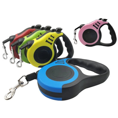 Retractable Dog Leash | Flexible Traction Rope for All Dog Sizes