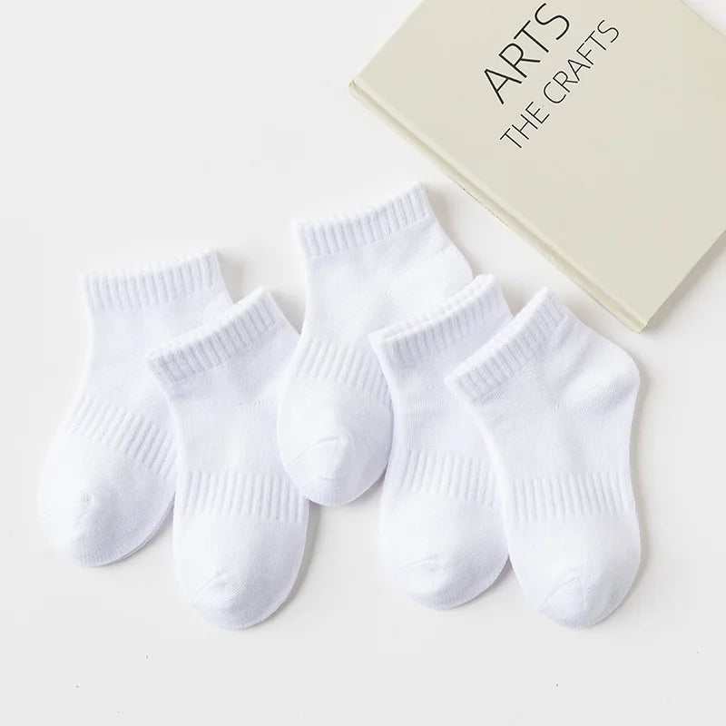 5 Pairs Summer Children Cotton Socks