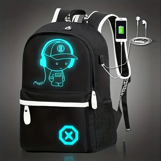 Luminous Anime School Backpack