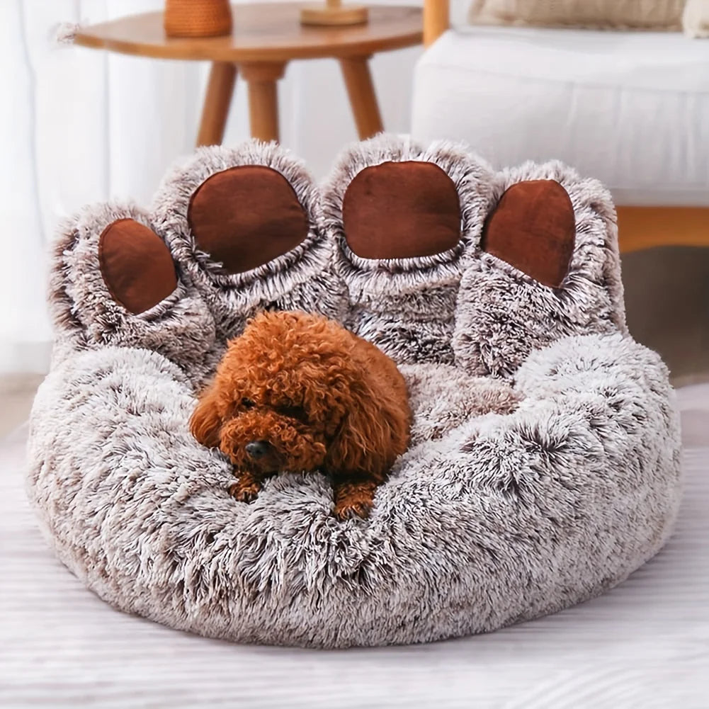 Bear Paw Shaped Dog & Cat Bed