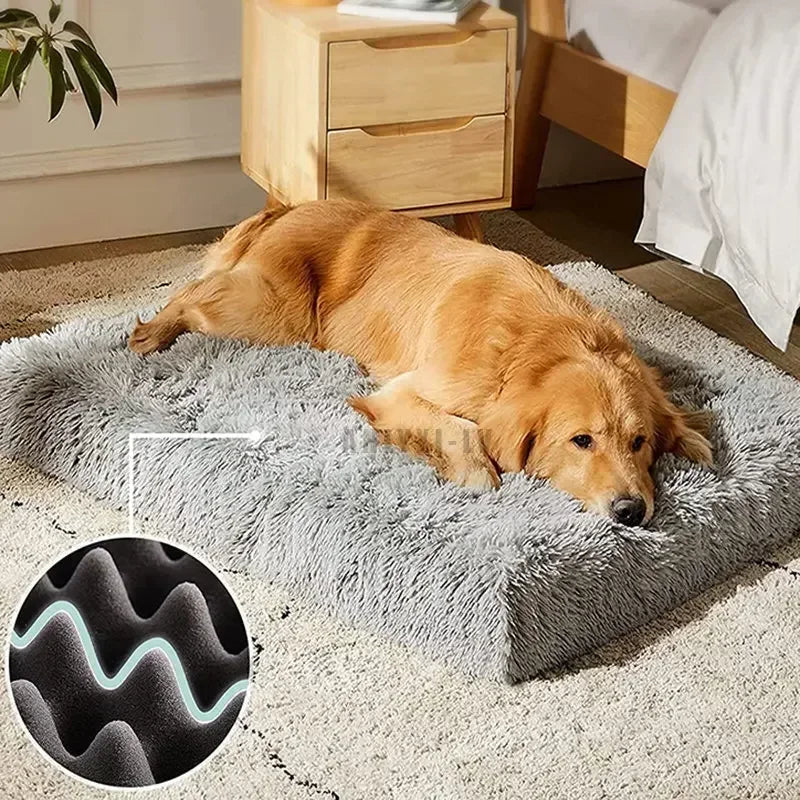 Removable Soft Plush Pet Bed Mat