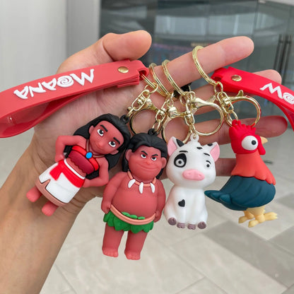 Silly Chicken Moana Maui Keychain