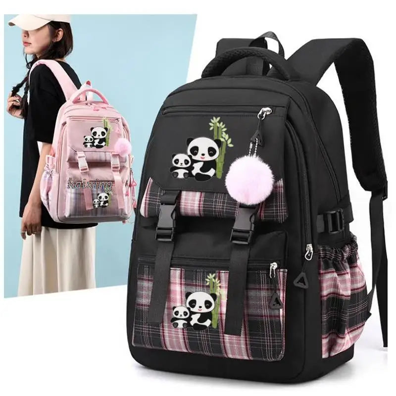 Hot Big Panda Print Backpack