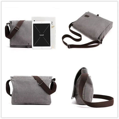 New Men’s Canvas Crossbody Shoulder Messenger Bag