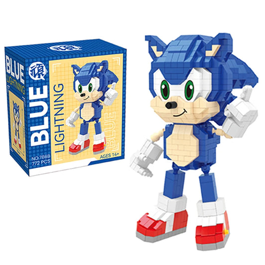 Sonic Cartoon Building Blocks – Educational Toy Bricks Action Figure Set