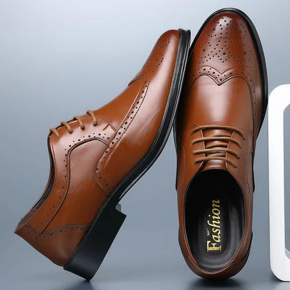 Handcrafted Men's Genuine Calfskin Oxford Shoes