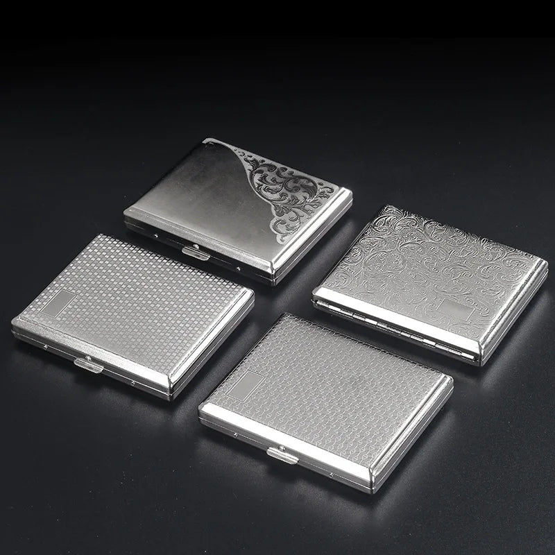 Portable Metal Cigarette Box Case